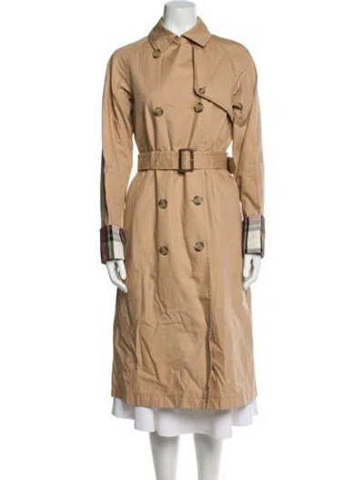 Pre-owned Jw Anderson Printed Trench Coat In Neutral