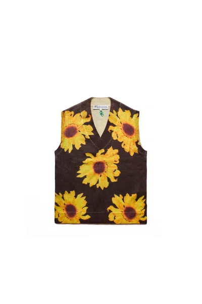 Jw Anderson Printed Vest In Multi