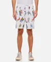 Jw Anderson Waffle-texture Shorts In White