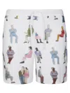Jw Anderson Waffle-texture Shorts In White