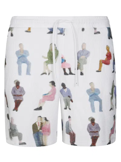 JW ANDERSON JW ANDERSON PRINTED WAFFLE SHORTS