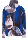 Jw Anderson Printed Zip Front Jacket In Blue