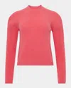 Jw Anderson Puff-sleeve Wool-cashmere Sweater In Bubblegum