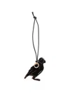 Jw Anderson Black Puffin Solid Charm In Black