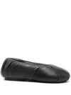 Jw Anderson Padded Ballet Flats In 999 Black