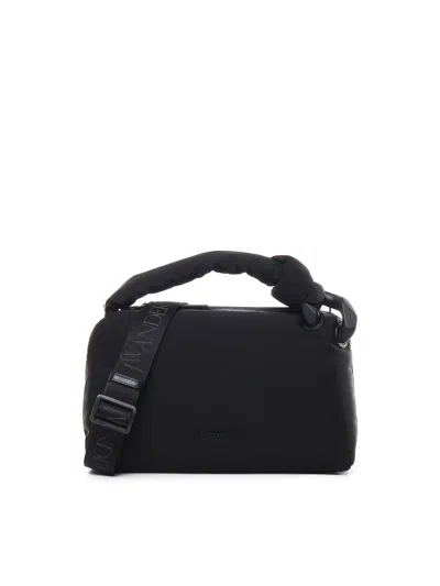 Jw Anderson Puffy Corner Bag In Nylon In Black