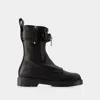 Jw Anderson Lock Combat Ankle Boots In Black