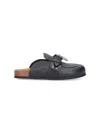 Jw Anderson Punk Leather Loafer Mules
