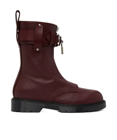 Jw Anderson Punk Zipper Boots In Brown