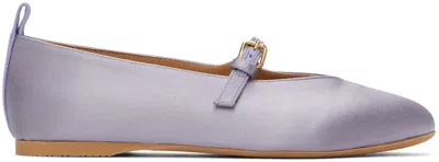 Jw Anderson Purple Satin Ballerina Flats In 530-light/pastel Pur