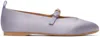 Jw Anderson Purple Satin Ballerina Flats In 530-light/pastel Pur