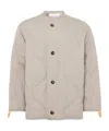 Jw Anderson Mens Clay Melange Quilted Loose-fit Wool Jacket In Neutral