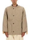 Jw Anderson Quilted Jacket With Boxy Silhouette In Gold
