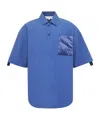 Jw Anderson Quilted-pocket Polo Shirt In Blue