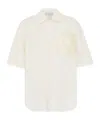 Jw Anderson Quilted Pocket Polo Top In White