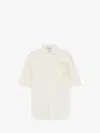 Jw Anderson Quilted Pocket Polo Top In White