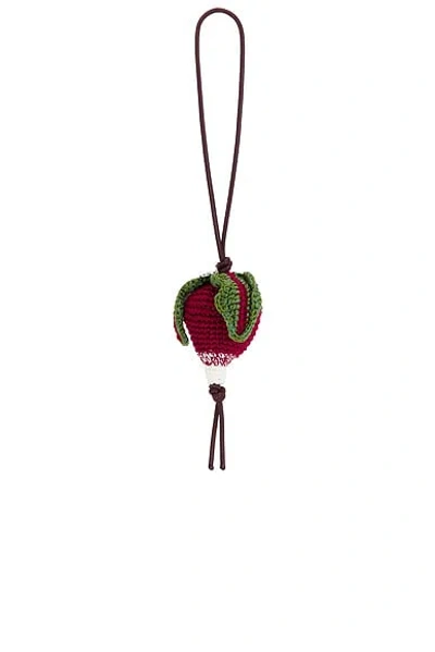 Jw Anderson Radish Charm In Green