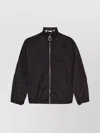 Jw Anderson Black Jacket With Mock Neck And Raglan Sleeves In Tech Fabric Man In Brown