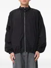 Jw Anderson Essential Zip-up Windbreaker Jacket In Black