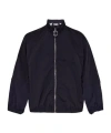 Jw Anderson Black Jacket With Mock Neck And Raglan Sleeves In Tech Fabric Man In Black