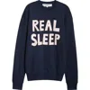 Jw Anderson Real Sleep Printed Sweatshirt In Dark Navy