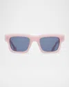 Jw Anderson Jwa02-rectangle Sunglasses In Pink