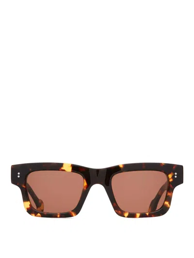 Jw Anderson Rectangle Sunglasses In Brown