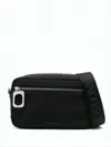 Jw Anderson Rectangular Shoulder Bag With Suede Detailing In Black