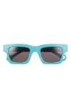 Jw Anderson Rectangular Sunglasses In Blue