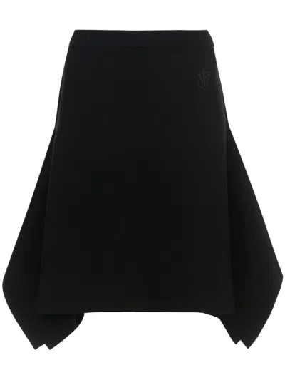 Jw Anderson Recycled Black Skirt For Women In Ss24
