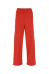 Jw Anderson Pantalone In Velluto Rosso Donna In 450