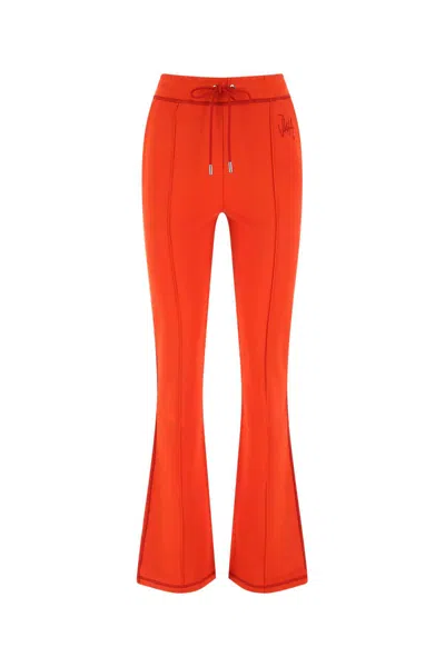 Jw Anderson Red Stretch Viscose Blend Joggers In 459