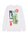 Jw Anderson Grey Jack And The Computer Sweatshirt In Light Grey Melange