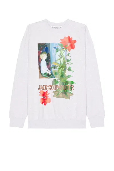 Jw Anderson Grey Jack And The Computer Sweatshirt