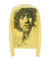 Jw Anderson Rembrandt Crew Neck Jumper In Yellow