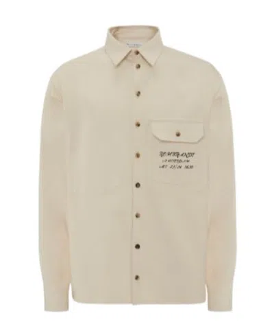 Jw Anderson Rembrandt Graphic-print Shirt In Nude