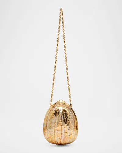 Jw Anderson Resin Walnut Clutch Bag