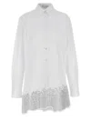 Jw Anderson Rhinestone Shirt Dress Dresses White In White