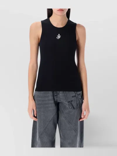Jw Anderson Ribbed Texture Sleeveless Tank Top