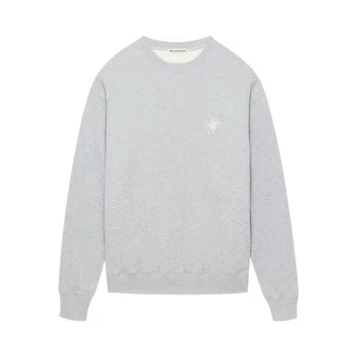 Pre-owned Jw Anderson Ribbon Anchor Sweatshirt 'mid Grey Melange' | Men's Size M