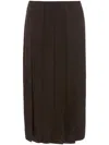 JW ANDERSON RIBBON-PANEL MIDI SKIRT