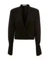 Jw Anderson Ring Detail Cropped Blazer In Black