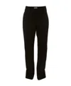 Jw Anderson Ring Detail Slim-leg Trousers In Black