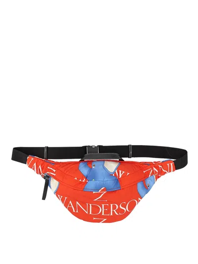 Jw Anderson Elephant Print Belt Bag In Red