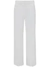 Jw Anderson Rivet-detailing Straight-leg Trousers In White