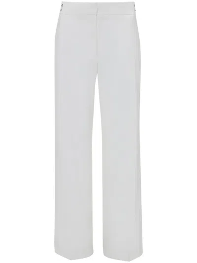 Jw Anderson Rivet Straight Leg Trousers In White