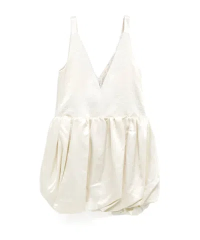 Jw Anderson Rolled Hemline Cami Dress In White