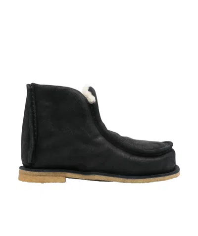 Jw Anderson Round Head Snow Boots In Black