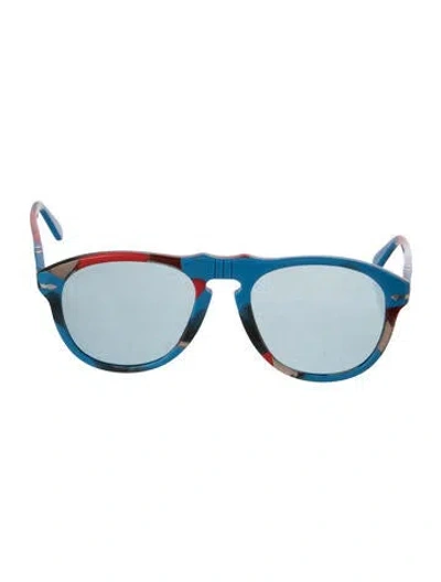 Pre-owned Jw Anderson Round Tinted Sunglasses In Blue