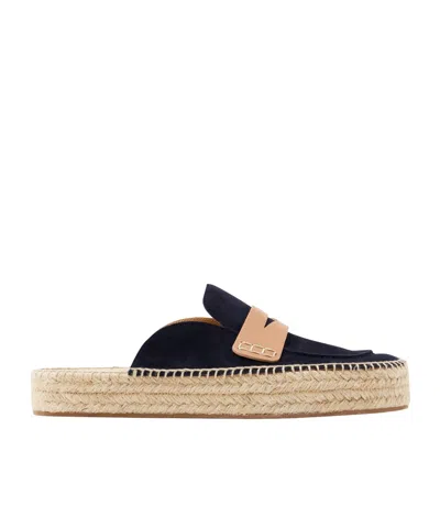 Jw Anderson Round Toe Loafers In Blue